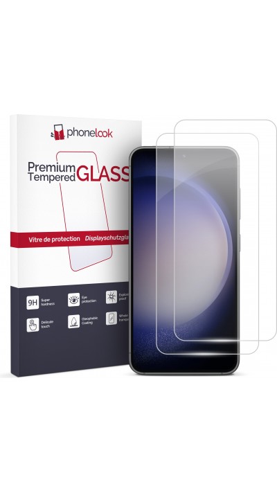 2er Set Panzer Glas Displayschutzfolie - Galaxy S23 Ultra