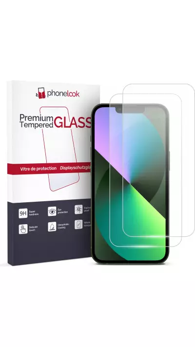 2er Set Panzer Glas Displayschutzfolie - iPhone 13 Pro Max