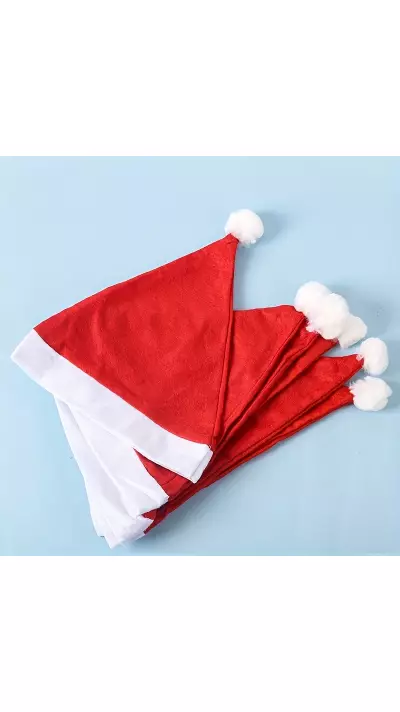 3er Set Weihnachtsmützen für Feste und Weihnachtsdekoration