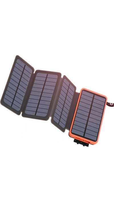 Faltbare multiple Solar Panel externe Batterie Power Bank 16000 mAh - Orange