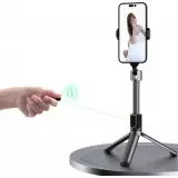 Selfie-Stick Teleskopstange mit Stativ Dudao F18B f&uuml;r Smartphone und Kamera - Schwarz