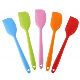 Petite spatule en silicone souple - Spatule de cuisine résistante à la chaleur pour pâtisserie - Vert