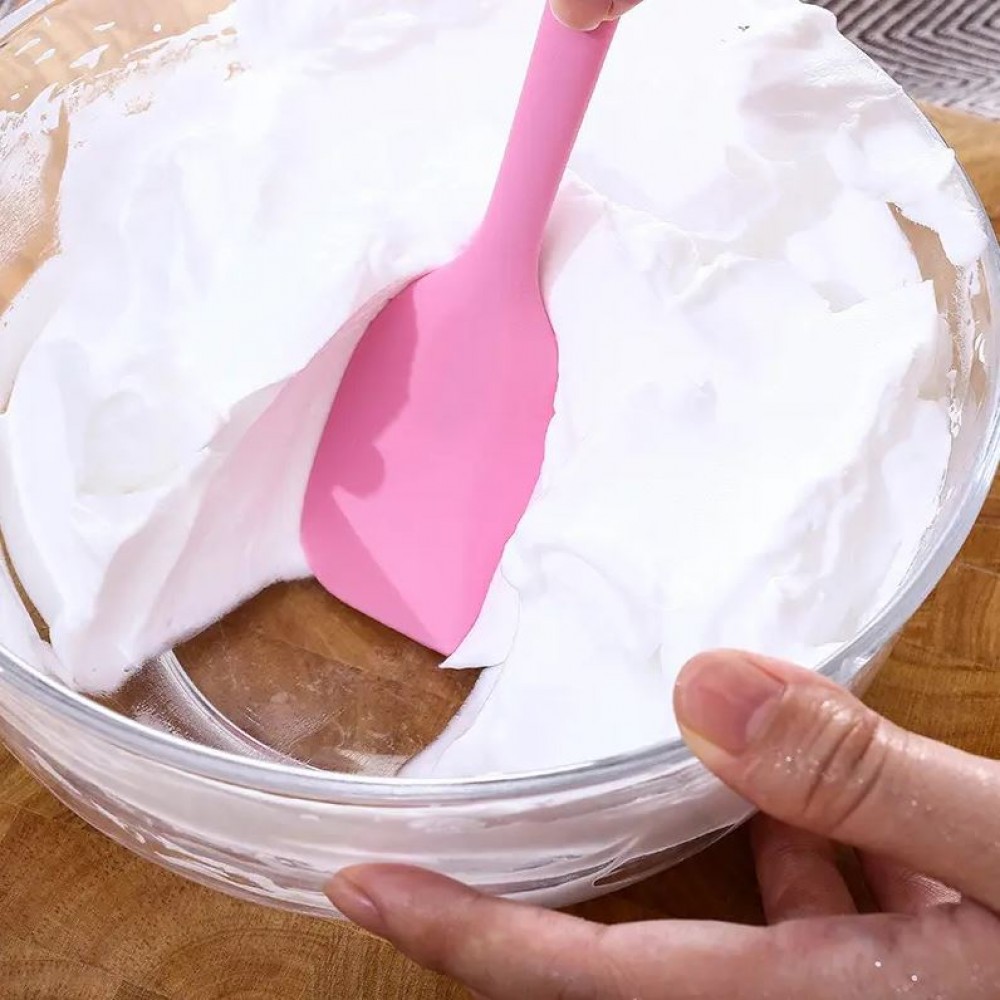 Petite spatule en silicone souple - Spatule de cuisine résistante à la chaleur pour pâtisserie - Vert