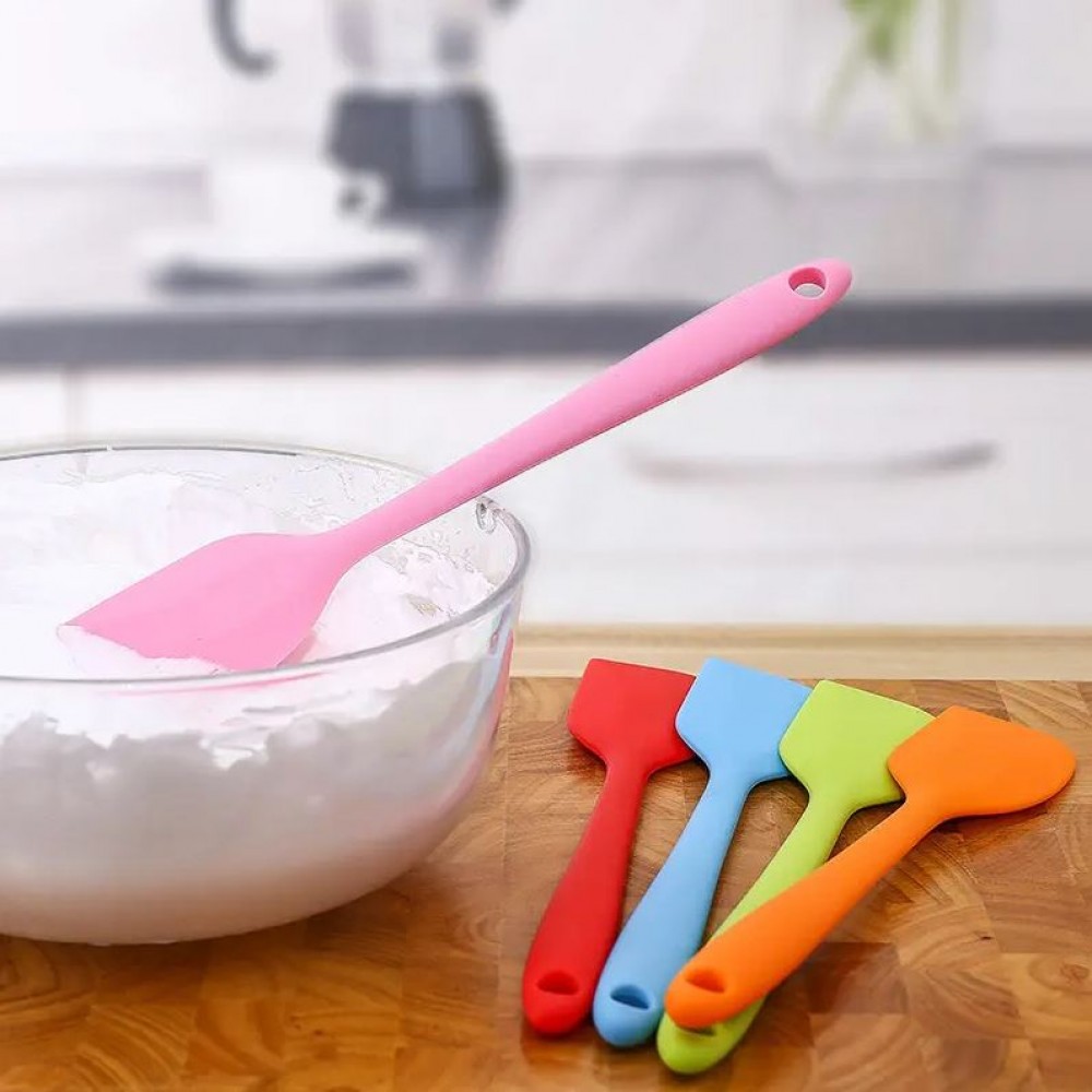 Petite spatule en silicone souple - Spatule de cuisine résistante à la chaleur pour pâtisserie - Vert