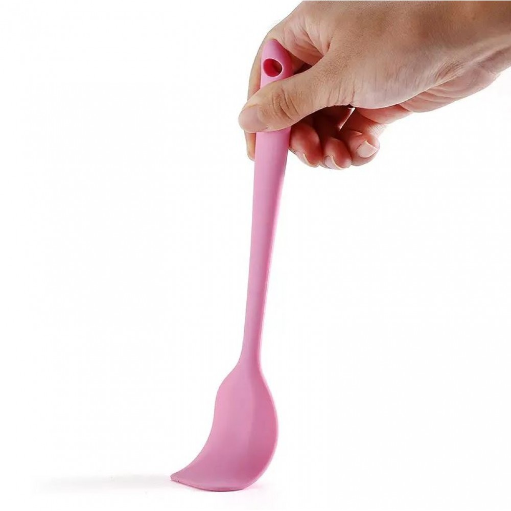 Petite spatule en silicone souple - Spatule de cuisine résistante à la chaleur pour pâtisserie - Vert