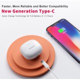 PhoneLook Pods 2 - Kabellose TWS Bluetooth 5.3 In-Ear Kopfhörer ENC Headset + Lade Case - Weiss