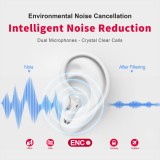 PhoneLook Pods 2 - Kabellose TWS Bluetooth 5.3 In-Ear Kopfhörer ENC Headset + Lade Case - Weiss