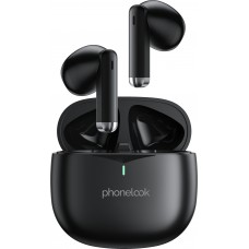 PhoneLook Pods 2 - Kabellose TWS Bluetooth 5.3 In-Ear Kopfhörer ENC Headset + Lade Case - Schwarz