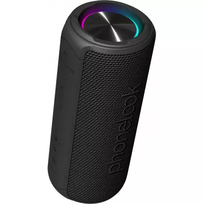 PhoneLook Soundbox LED - Tragbare kabellose Bluetooth Lautsprecher wasserdicht mit LED Beleuchtung (12W, USB-C)