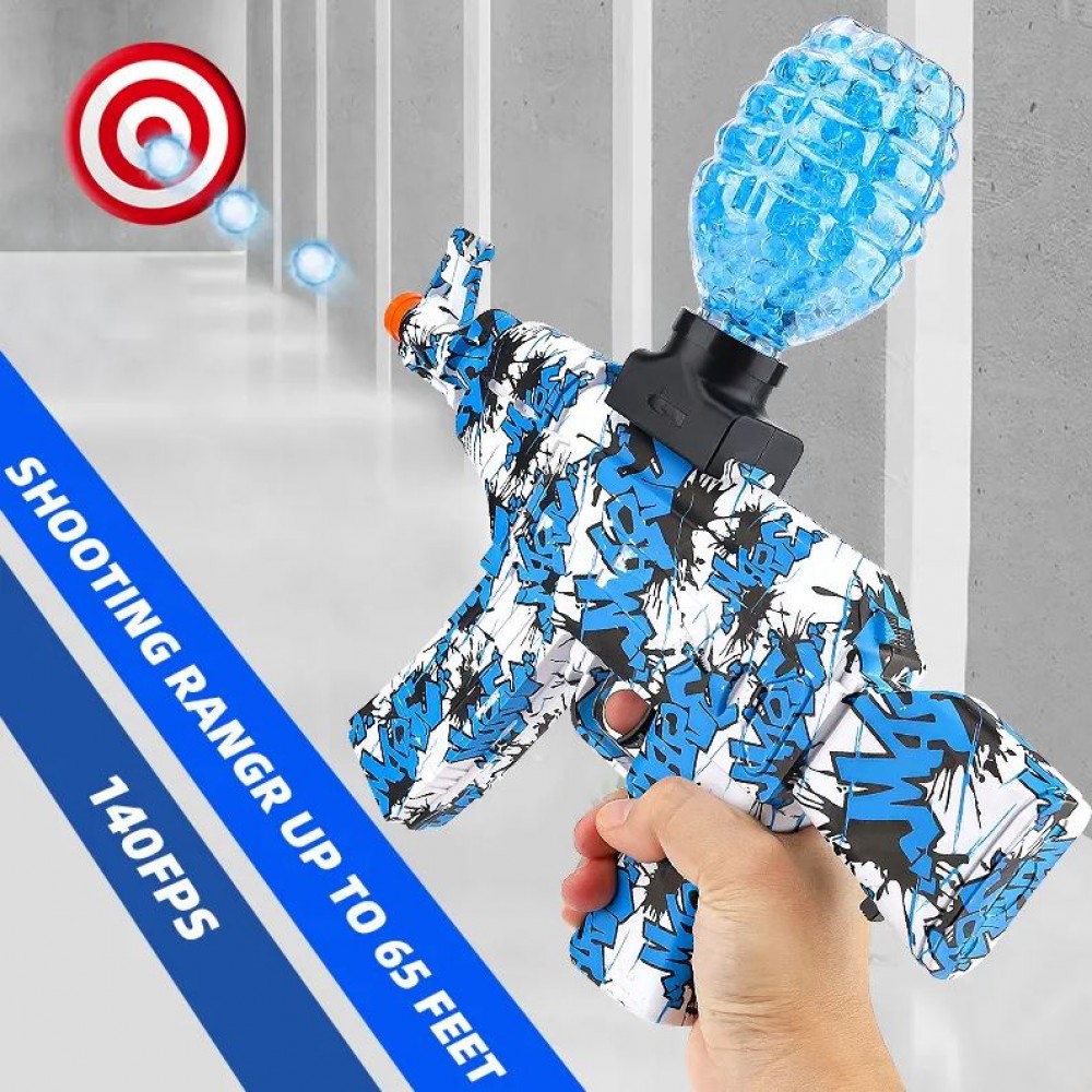 Blaster Gun - Wasserpistole Water water hydrogel ball mit Schutzbrille & 1000 Gelkugeln - Blau