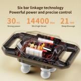 Tiefenmuskel-Massageger&auml;t mit 6 Aufs&auml;tzen