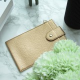 Elegante universelle Smartphone Umhängetasche aus veganem Leder inkl. Umhängegurt aus Leder (vegan) - Gold
