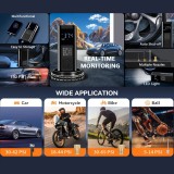 Pompe à pneus portable 150PSI avec manomètre LED et recharge rapide sans fil pour voiture moto vélo