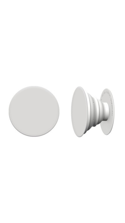 Pop Socket - Austauschbare Finger & Einhand Halterung für Smartphone / Tablets - Weiss