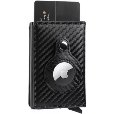 AirTag 2 in 1 Kartenhalter und Halter mit RFID-Blocker Karbon fiber - Karbon