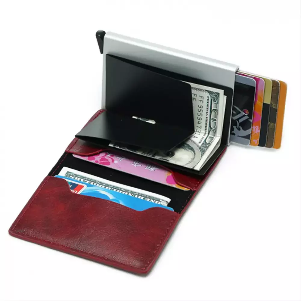 AirTag 2 in 1 Kartenhalter und Halter mit RFID-Blocker Karbon fiber - Karbon