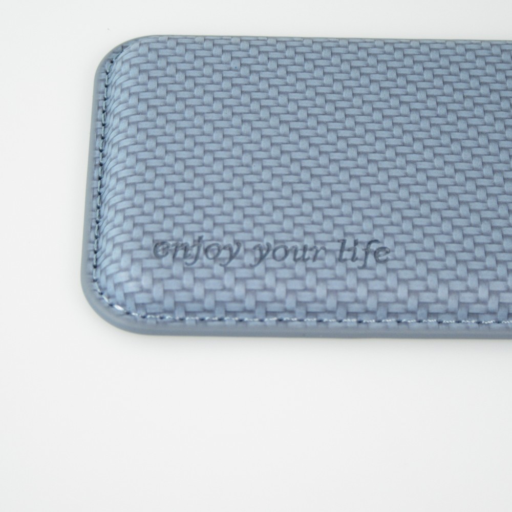 Magnetischer Kartenhalter Wallet Carbon Effekt - Kompatibel mit Apple MagSafe - Blau