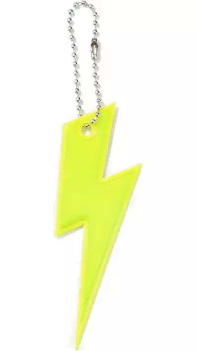 Reflektierender Sicherheits-Schl&uuml;sselanh&auml;nger f&uuml;r Kinder - Anh&auml;nger f&uuml;r Schultasche - Gelb