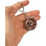 Hochwertiger Felgen Schlüsselanhänger Metal Sport Turbo Drift Key-chain Car Wheel - Silber