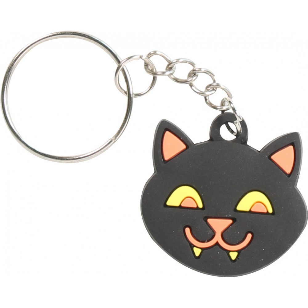 Lustiger universal Halloween Schlüsselanhänger listige Katze