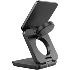 PowerSafe kompakte 3-in-1-Ladestation MagSafe (iPhone, Apple Watch, AirPods) - Schwarz
