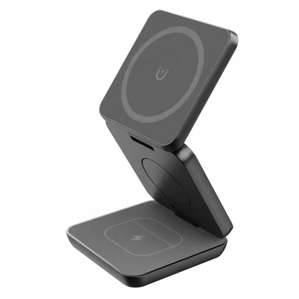 PowerSafe kompakte 3-in-1-Ladestation MagSafe (iPhone, Apple Watch, AirPods) - Schwarz