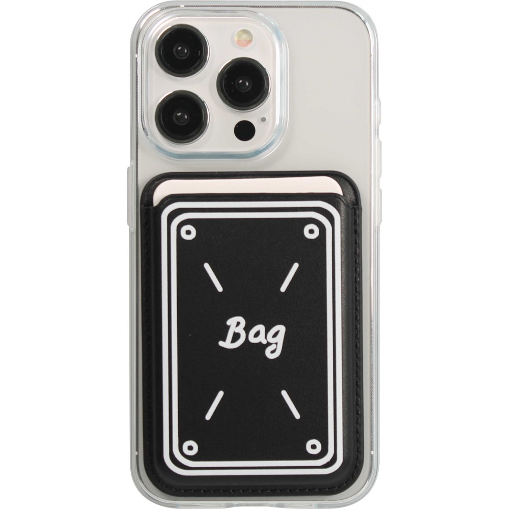 Premium magnetischer Kartenhalter mit starker Haftung - Kompatibel mit Apple MagSafe  - Design nr 14