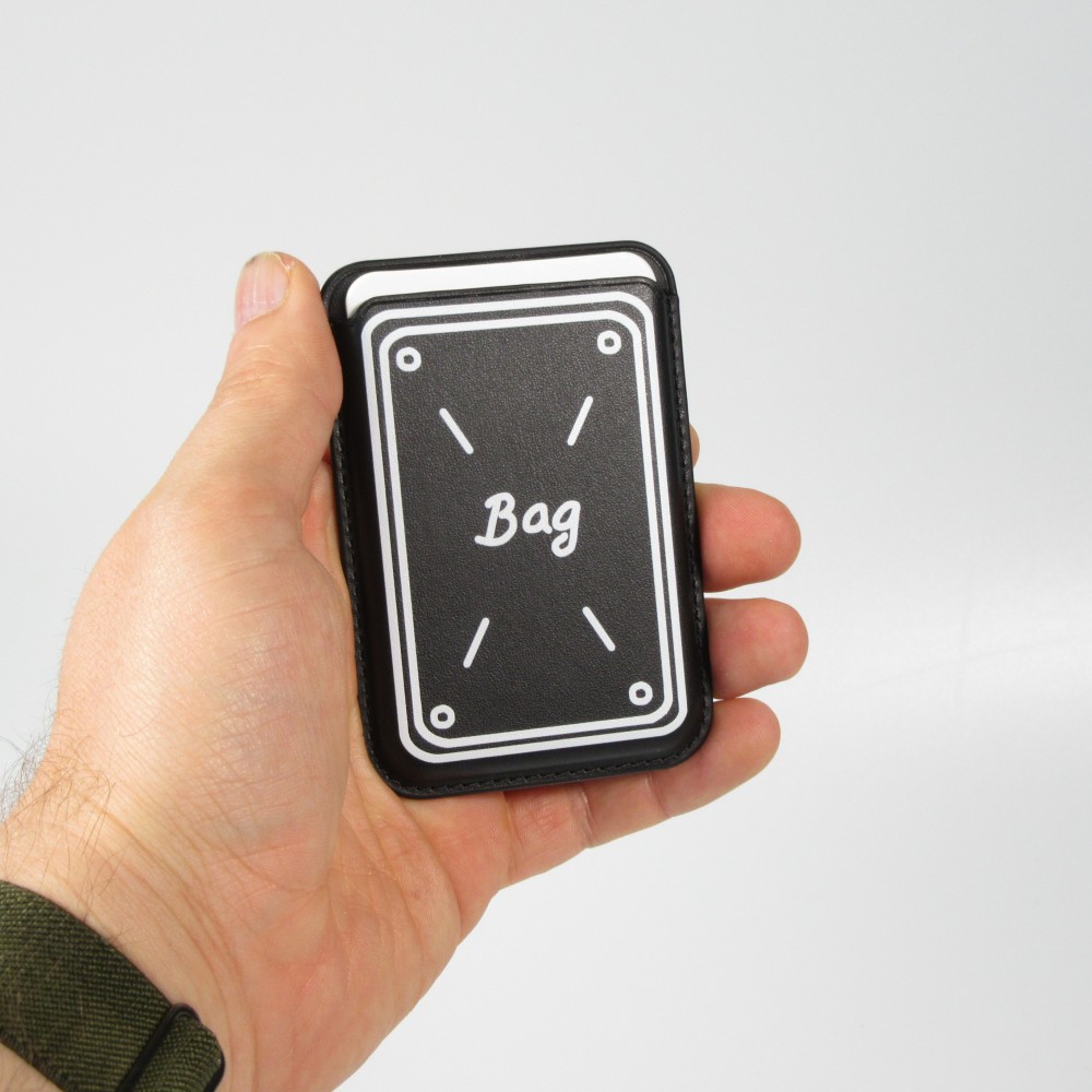 Premium magnetischer Kartenhalter mit starker Haftung - Kompatibel mit Apple MagSafe  - Design nr 14