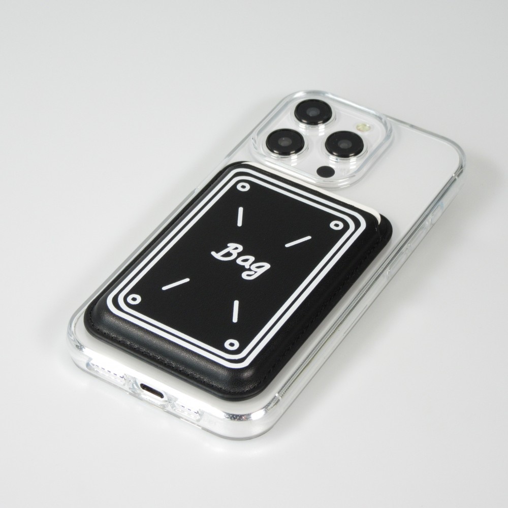 Premium magnetischer Kartenhalter mit starker Haftung - Kompatibel mit Apple MagSafe  - Design nr 14