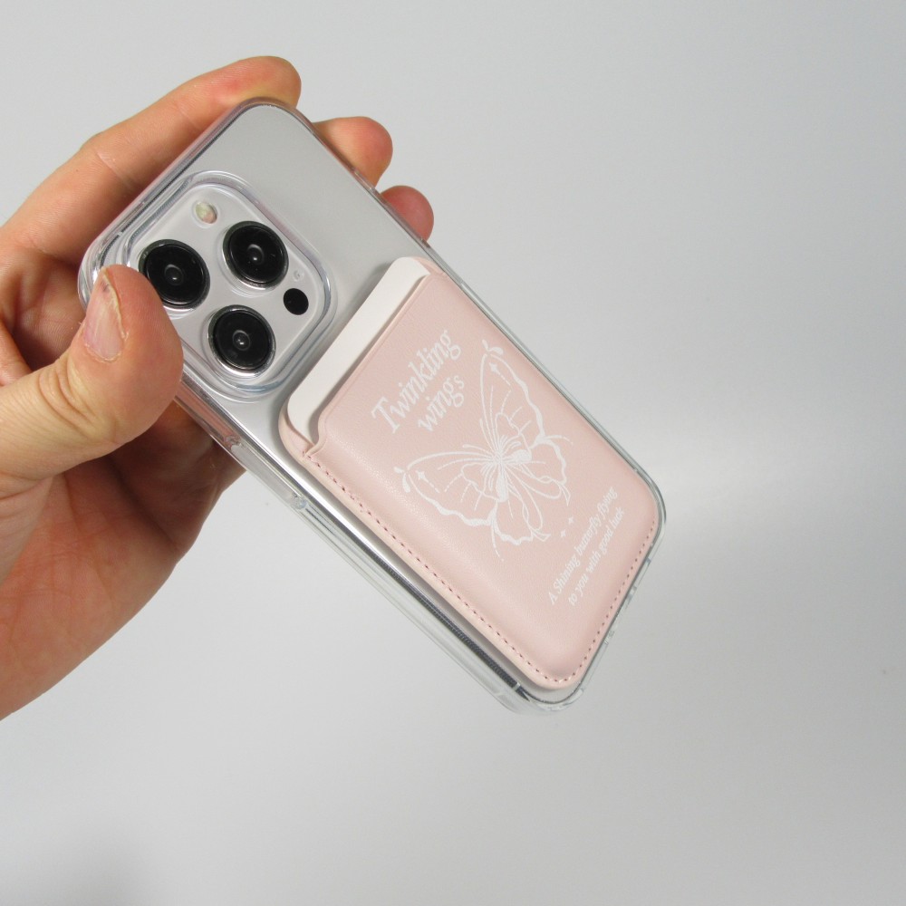 Premium magnetischer Kartenhalter mit starker Haftung - Kompatibel mit Apple MagSafe  - Design nr 14