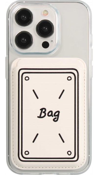 Premium magnetischer Kartenhalter mit starker Haftung - Kompatibel mit Apple MagSafe  - Design nr 15