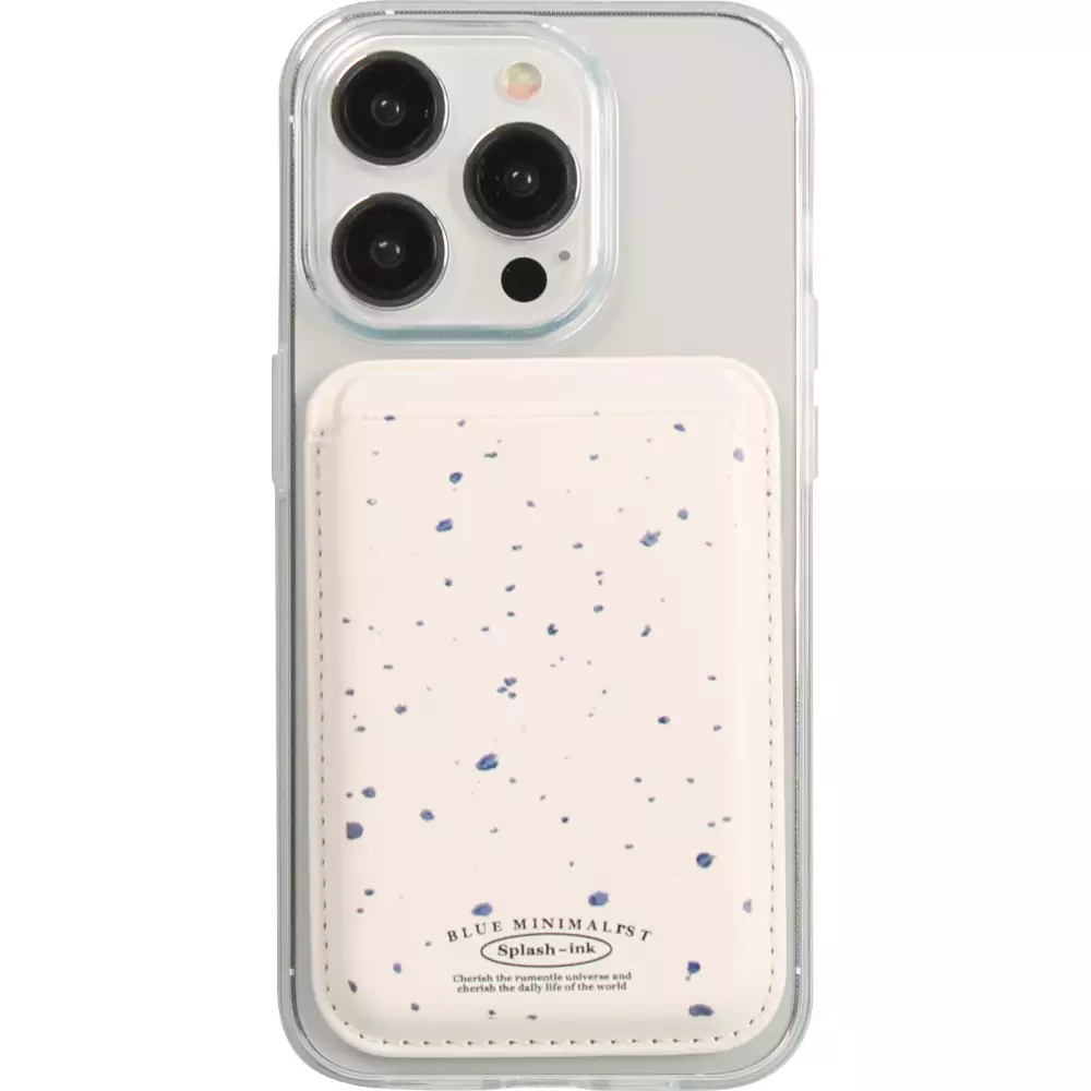 Premium magnetischer Kartenhalter mit starker Haftung - Kompatibel mit Apple MagSafe  - Design nr 5