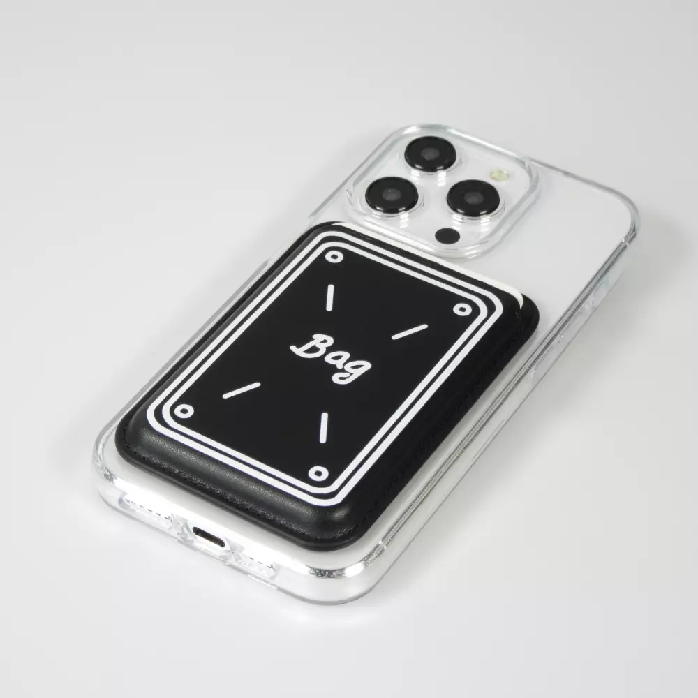 Premium magnetischer Kartenhalter mit starker Haftung - Kompatibel mit Apple MagSafe  - Design nr 5