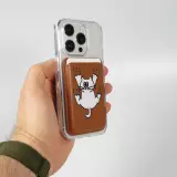 Premium magnetischer Kartenhalter mit starker Haftung - Kompatibel mit Apple MagSafe  - Design nr 5