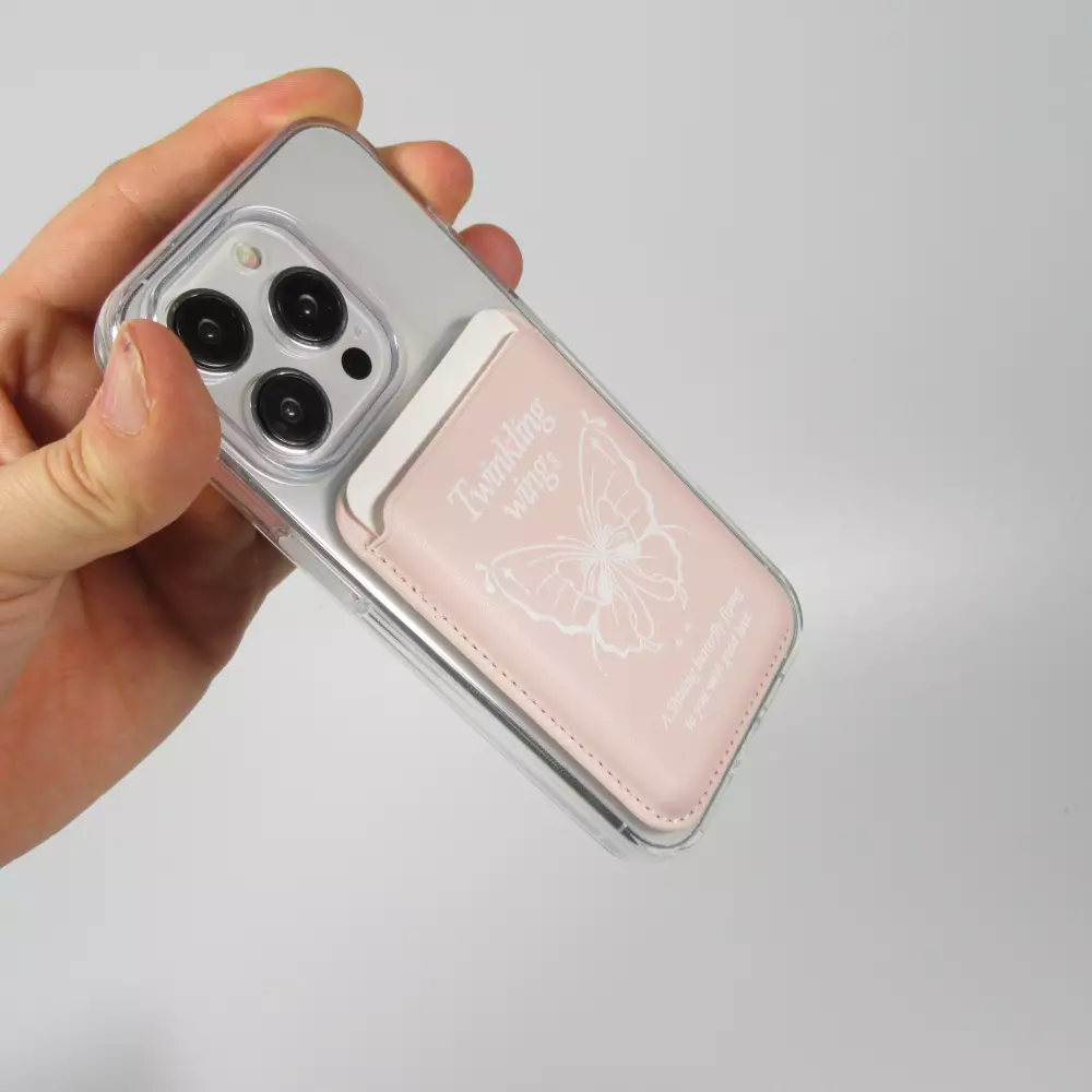 Premium magnetischer Kartenhalter mit starker Haftung - Kompatibel mit Apple MagSafe  - Design nr 5