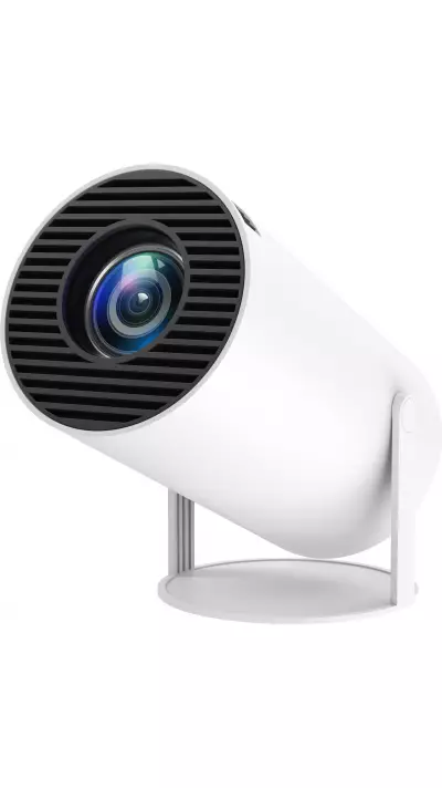 Projektor HY300 Pro LED Smart Home Theater HD Android interface - Beamer HDMI + USB + Wifi Screen Mirroring - Weiss