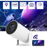 Projektor HY300 Pro LED Smart Home Theater HD Android interface - Beamer HDMI + USB + Wifi Screen Mirroring - Weiss