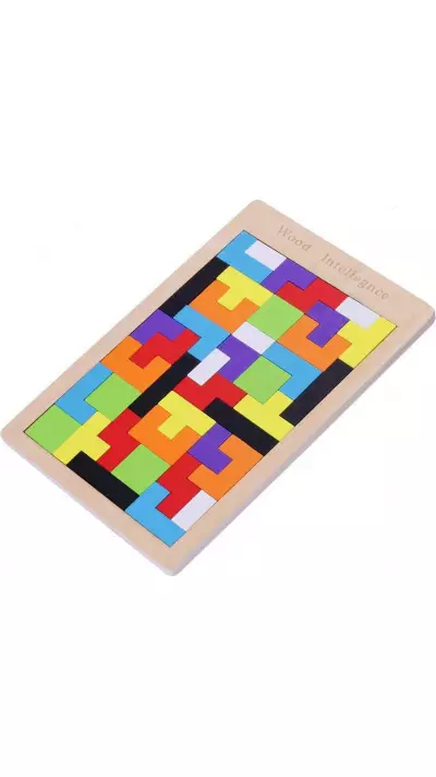 Tetris Holzpuzzle, Puzzles, Holzbausteine, Bildung, Entdeckung, Kinder