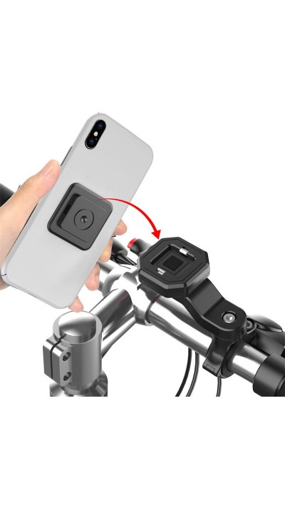 Quick Lock - Smartphone Halterung für Fahrrad und Motorbike mit Quick Release Funktion - Schwarz