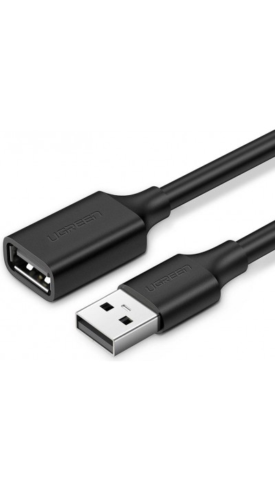 Ugreen USB-A Verlängerungskabel 2 m Weiblich auf Männlich - Schwarz