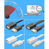 Ugreen USB-A Verlängerungskabel 2 m Weiblich auf Männlich - Schwarz