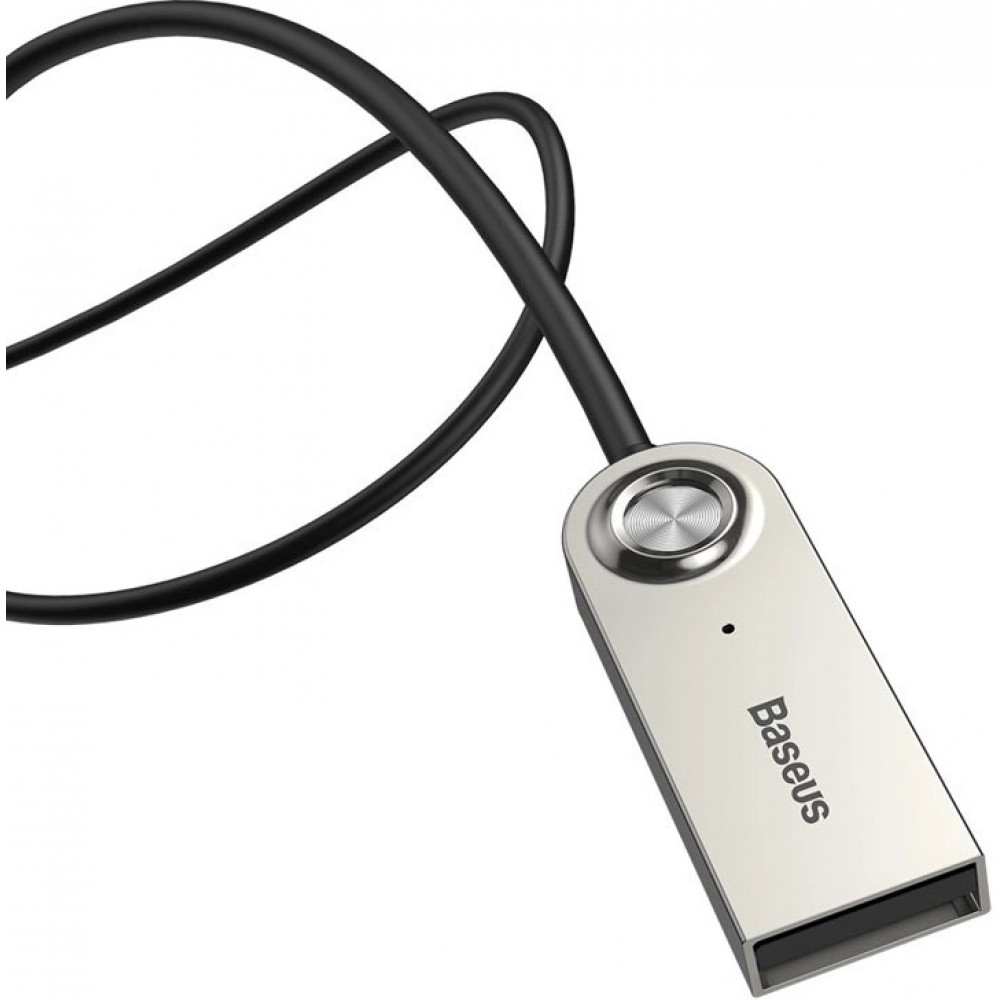 Baseus BA01 Bluetooth 5.0 KFZ Audioempfänger AUX Kabel Adapter für Audiogerät - Schwarz