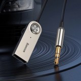Baseus BA01 Bluetooth 5.0 KFZ Audioempfänger AUX Kabel Adapter für Audiogerät - Schwarz