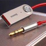 Baseus BA01 Bluetooth 5.0 KFZ Audioempfänger AUX Kabel Adapter für Audiogerät - Schwarz