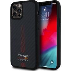 iPhone 12 / 12 Pro Case H&uuml;lle - Red Bull Racing Carbon Powerbar MagSafe - Schwarz