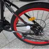 Réflecteur pour vélo lumineux 2 en 1 avec support AirTag intégré - Rouge