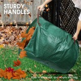Gartenabfall Tasche (272 L) Wiederverwendbar Strapazierfähiges Polypropylen mit Griffen Pop-Up Laubcontainer - Grün