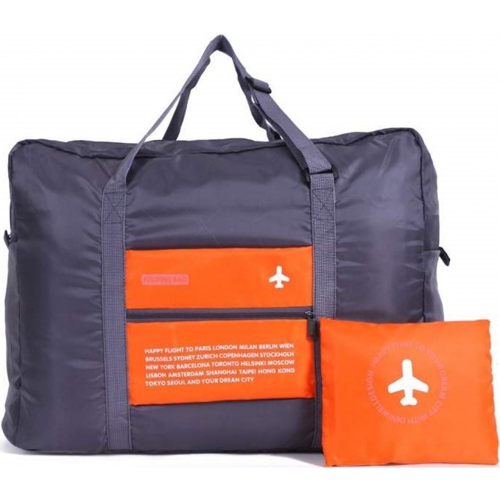 Faltbare und wasserfeste Reisebegleiter-Tasche mit 32L Füllvolumen - Orange