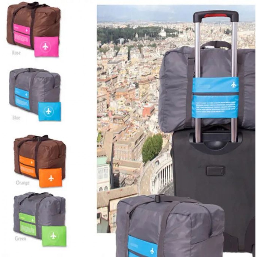 Faltbare und wasserfeste Reisebegleiter-Tasche mit 32L Füllvolumen - Rosa