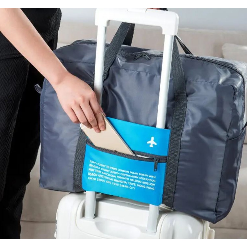 Faltbare und wasserfeste Reisebegleiter-Tasche mit 32L Füllvolumen - Rosa